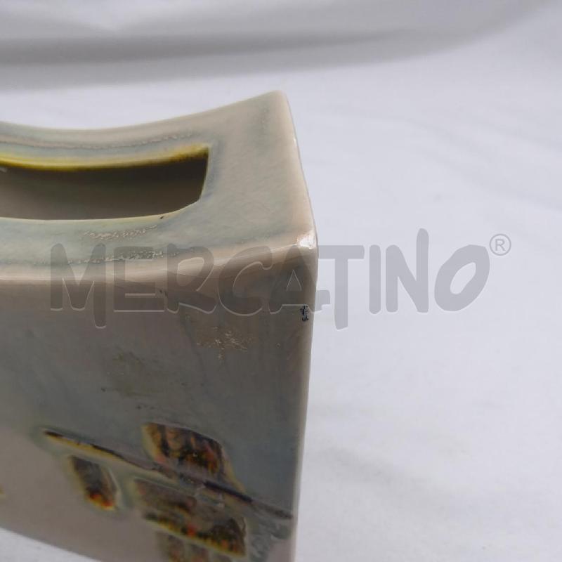 VASO RETTANGOLARE CURVO VERDE BEIGE SFUMATO | Mercatino dell'Usato San maurizio canavese 5