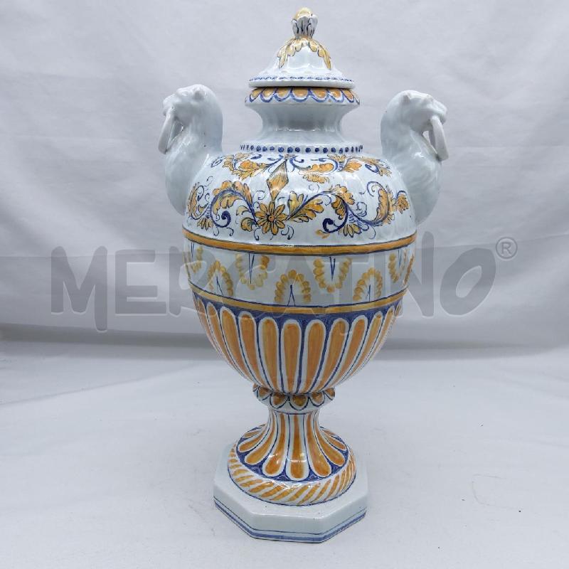 VASO STILE FAENZA PIVATO NOVE BIANCO DECORO  | Mercatino dell'Usato San maurizio canavese 1