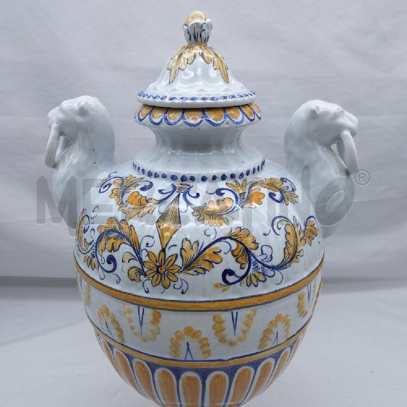 VASO STILE FAENZA PIVATO NOVE BIANCO DECORO  | Mercatino dell'Usato San maurizio canavese 2