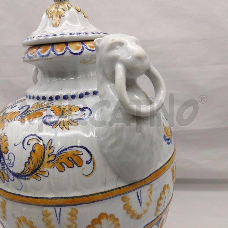 VASO STILE FAENZA PIVATO NOVE BIANCO DECORO  | Mercatino dell'Usato San maurizio canavese 3