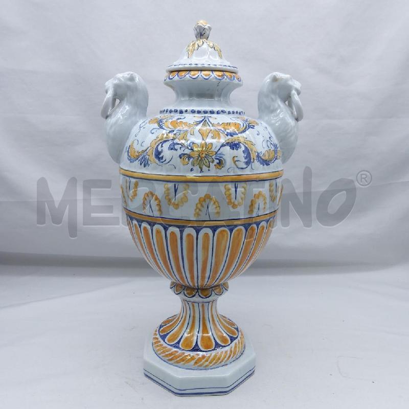 VASO STILE FAENZA PIVATO NOVE BIANCO DECORO  | Mercatino dell'Usato San maurizio canavese 4
