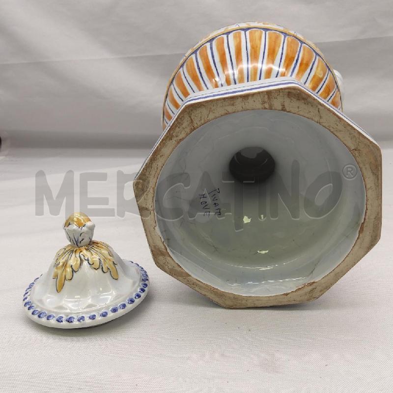 VASO STILE FAENZA PIVATO NOVE BIANCO DECORO  | Mercatino dell'Usato San maurizio canavese 5