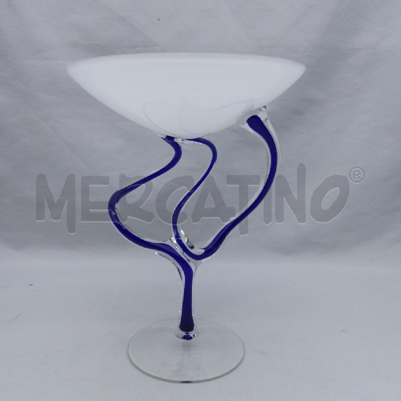 VASO VETRO ARTISTICO ALICJA MEDUSA BNC BLU | Mercatino dell'Usato San maurizio canavese 1