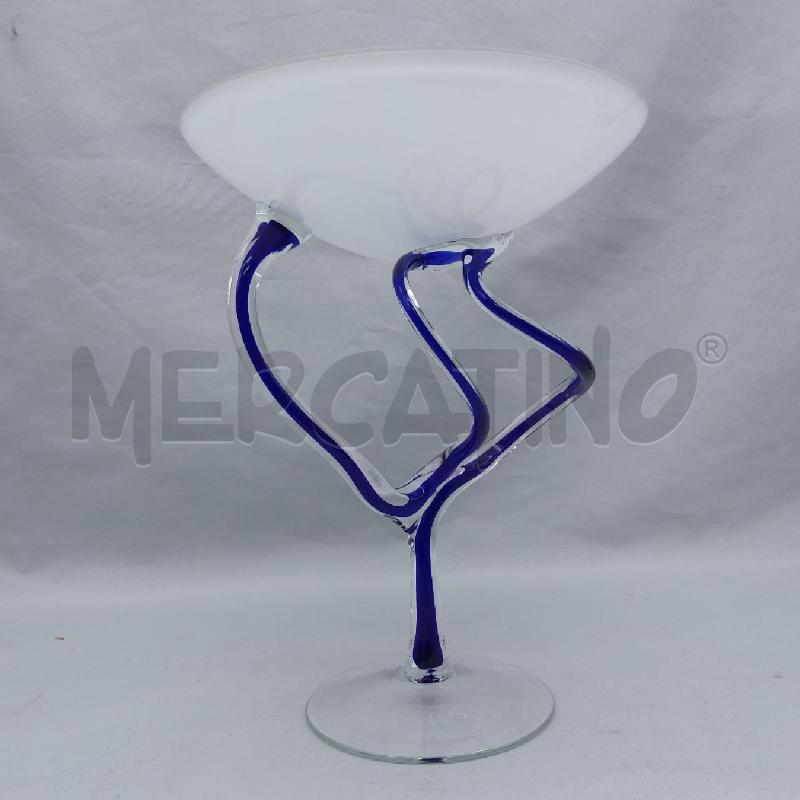 VASO VETRO ARTISTICO ALICJA MEDUSA BNC BLU | Mercatino dell'Usato San maurizio canavese 4