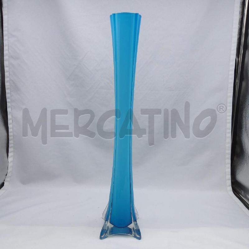 VASO VETRO AZZ ALTO | Mercatino dell'Usato San maurizio canavese 1