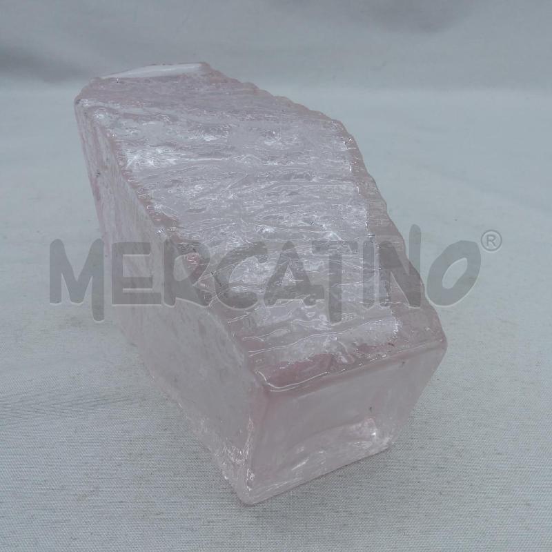 VASO VETRO ROMBIFORME ROSINO IRREGOLARE | Mercatino dell'Usato San maurizio canavese 4
