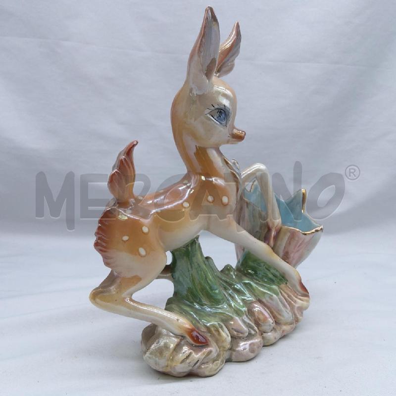 VASO VINTAGE CERBIATTO CERAMICA CANGIANTE | Mercatino dell'Usato San maurizio canavese 2