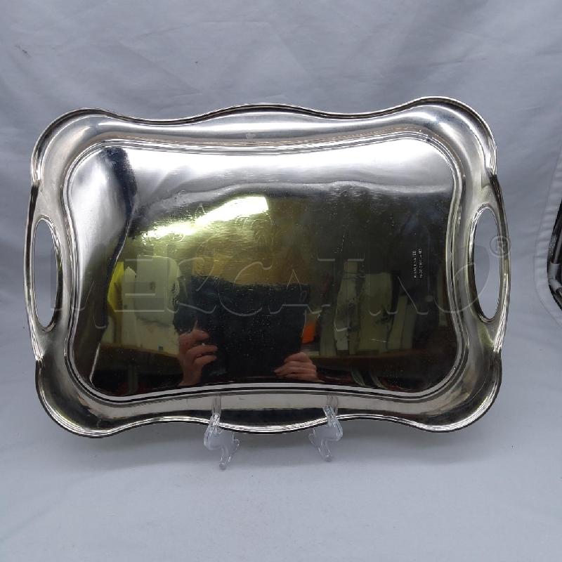 VASSOIO ACCIAIO INOX MANCHESTER FLOREALE STILIZZATO DORATO | Mercatino dell'Usato San maurizio canavese 3