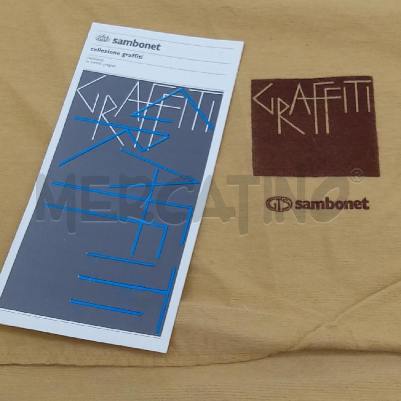 VASSOIO ACCIAIO SAMBONET COLLEZIONE GRAFFITI | Mercatino dell'Usato San maurizio canavese 2