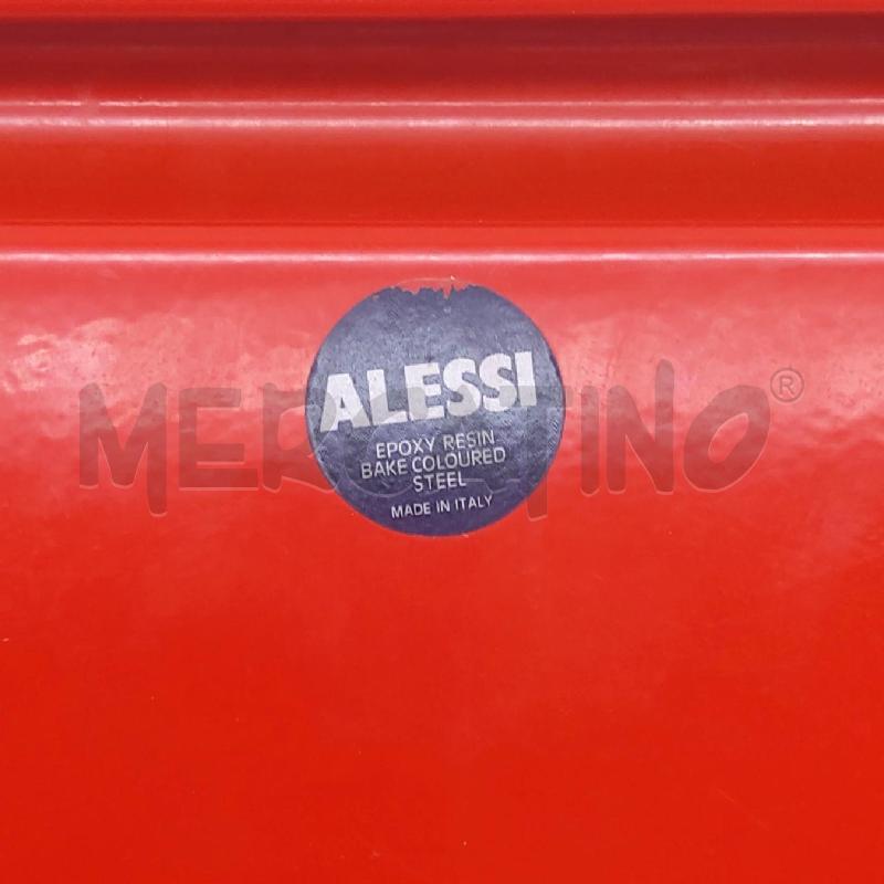 VASSOIO ALESSI ROSSO RETT BORDO BOMBATO | Mercatino dell'Usato San maurizio canavese 3