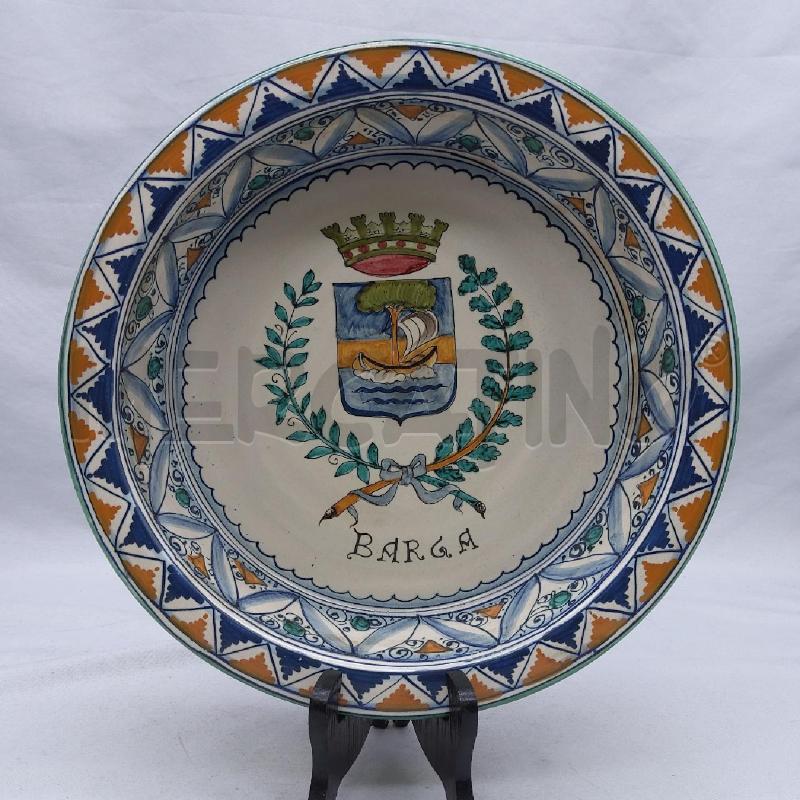 VASSOIO CERAMICA ROTONDO IL GIGLIO GUELFO  | Mercatino dell'Usato San maurizio canavese 1