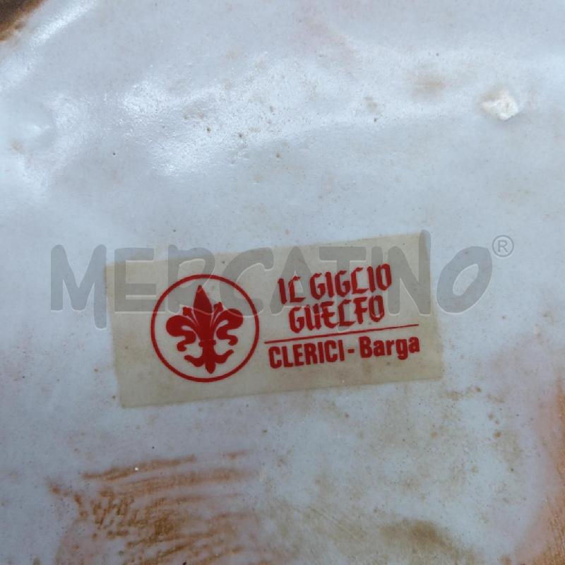VASSOIO CERAMICA ROTONDO IL GIGLIO GUELFO  | Mercatino dell'Usato San maurizio canavese 3