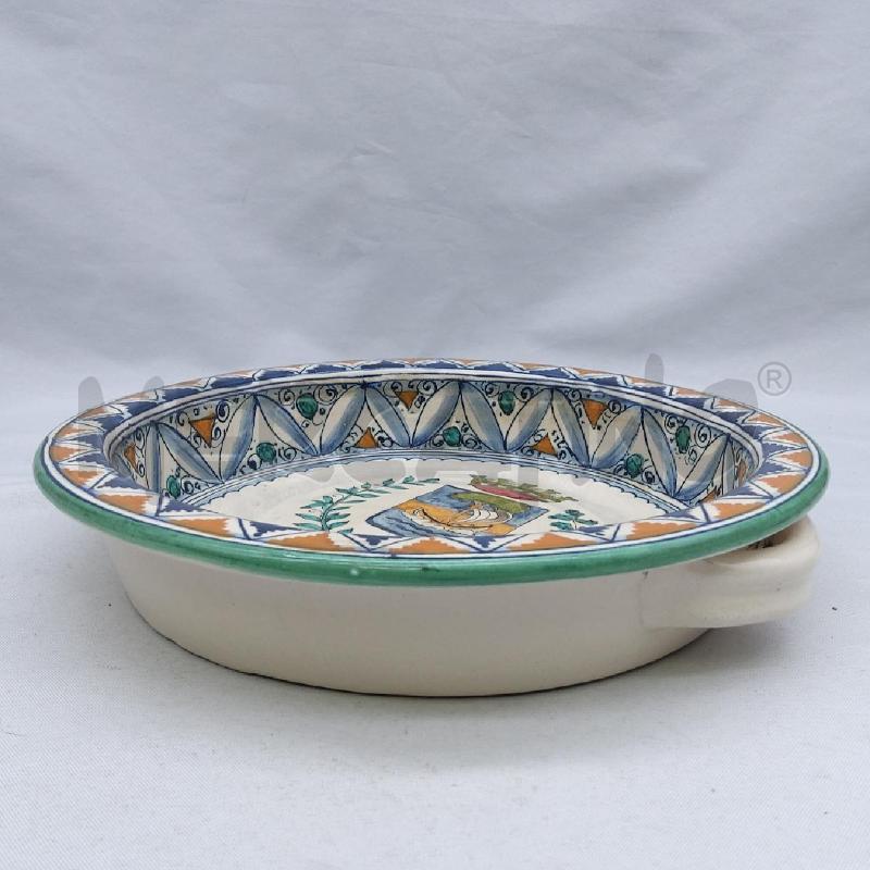 VASSOIO CERAMICA ROTONDO IL GIGLIO GUELFO  | Mercatino dell'Usato San maurizio canavese 4