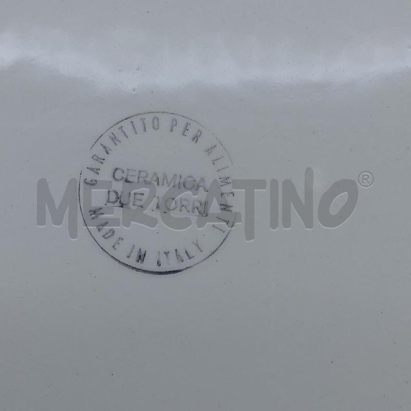 VASSOIO GRANDE CERAMICA DUE TORRI FIORI ROSA | Mercatino dell'Usato San maurizio canavese 4