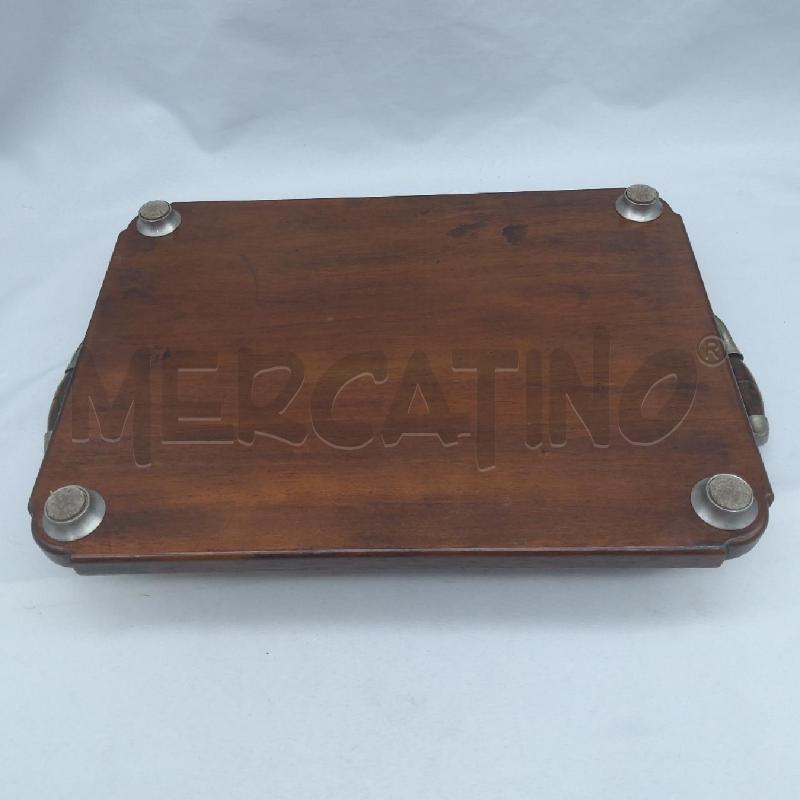 VASSOIO LEGNO BORDO PELTRO FRUTTA RILIEVO  | Mercatino dell'Usato San maurizio canavese 4