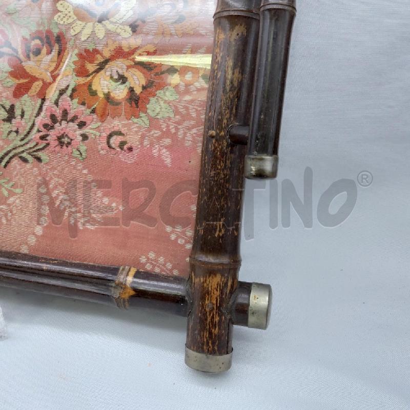 VASSOIO LEGNO TESSUTO DAMASCATO ROSA | Mercatino dell'Usato San maurizio canavese 2