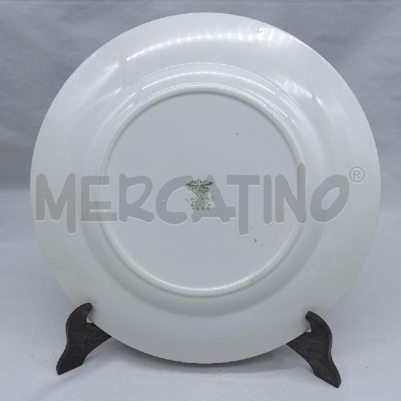 VASSOIO ROTONDO LAVENO BIANCO DECORO FIORI BLU | Mercatino dell'Usato San maurizio canavese 3