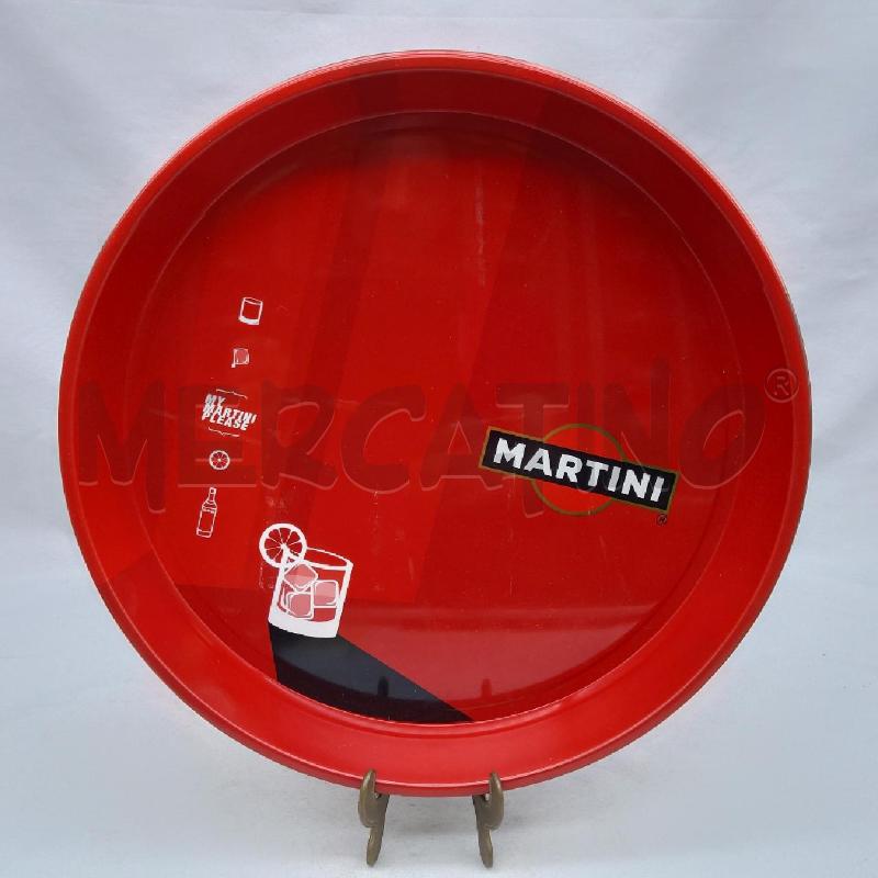 VASSOIO TONDO MARTINI ROSSO | Mercatino dell'Usato San maurizio canavese 1