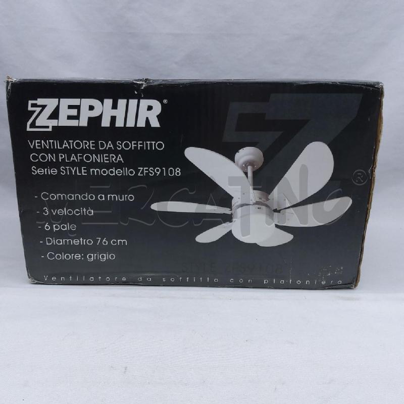 VENTILATORE SOFFITTO ZEPHIR STYLE ZFS9108 | Mercatino dell'Usato San maurizio canavese 1