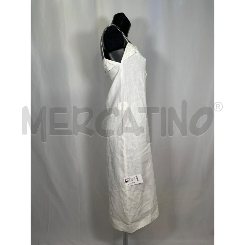 VESTITO DONNA CHRISTIAN DIOR TRICOTS LINO BIANCO SPALLINE PLISSÈ | Mercatino dell'Usato San maurizio canavese 2