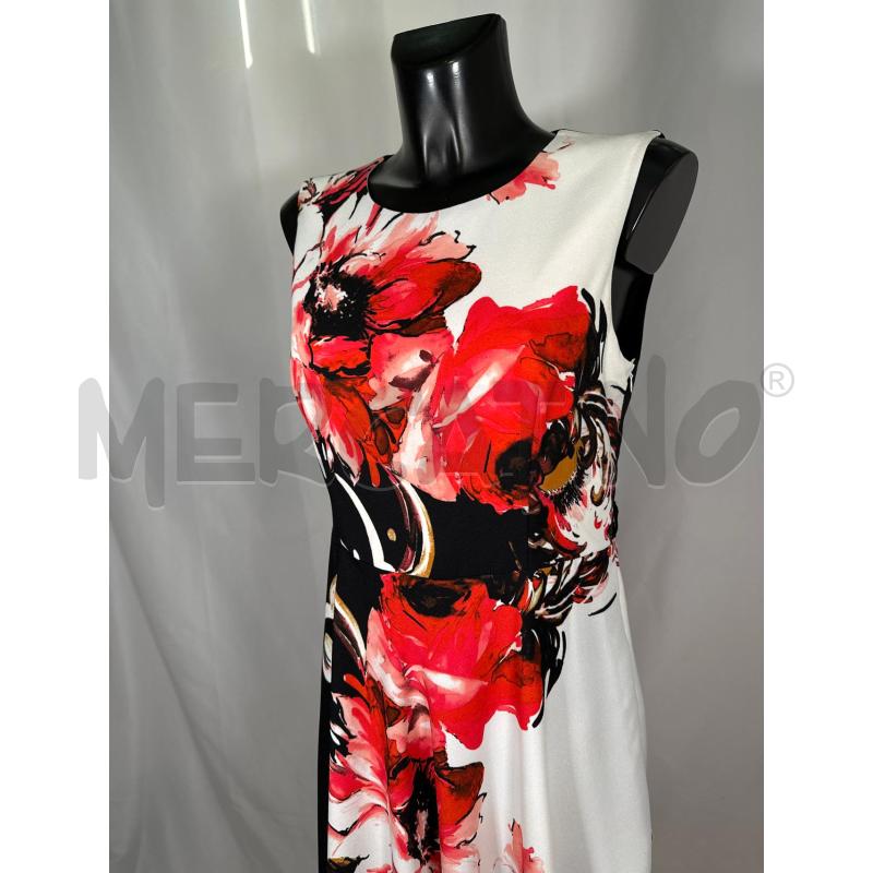 VESTITO DONNA EDAS NERO GONNA BNC FIORI FUCSIA | Mercatino dell'Usato San maurizio canavese 4