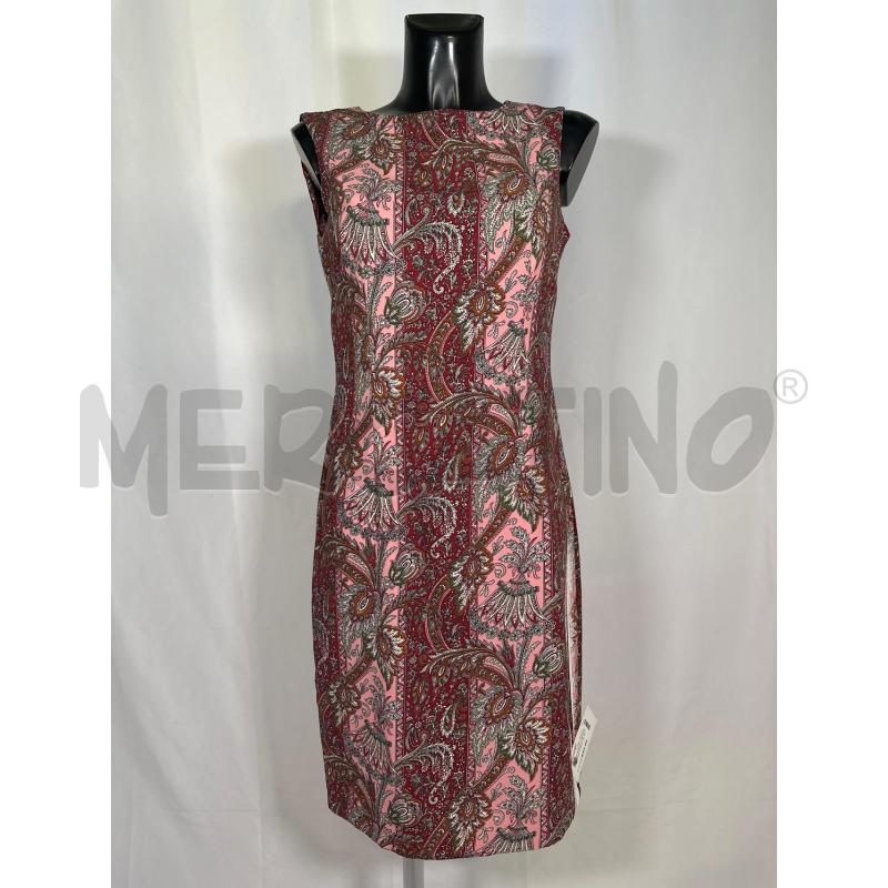 VESTITO DONNA FONTANA 2.0 SMANICATO ROSA VIOLA FLOREALE  | Mercatino dell'Usato San maurizio canavese 1