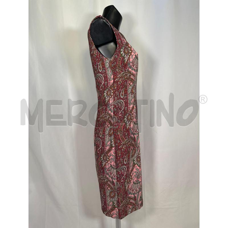 VESTITO DONNA FONTANA 2.0 SMANICATO ROSA VIOLA FLOREALE  | Mercatino dell'Usato San maurizio canavese 2