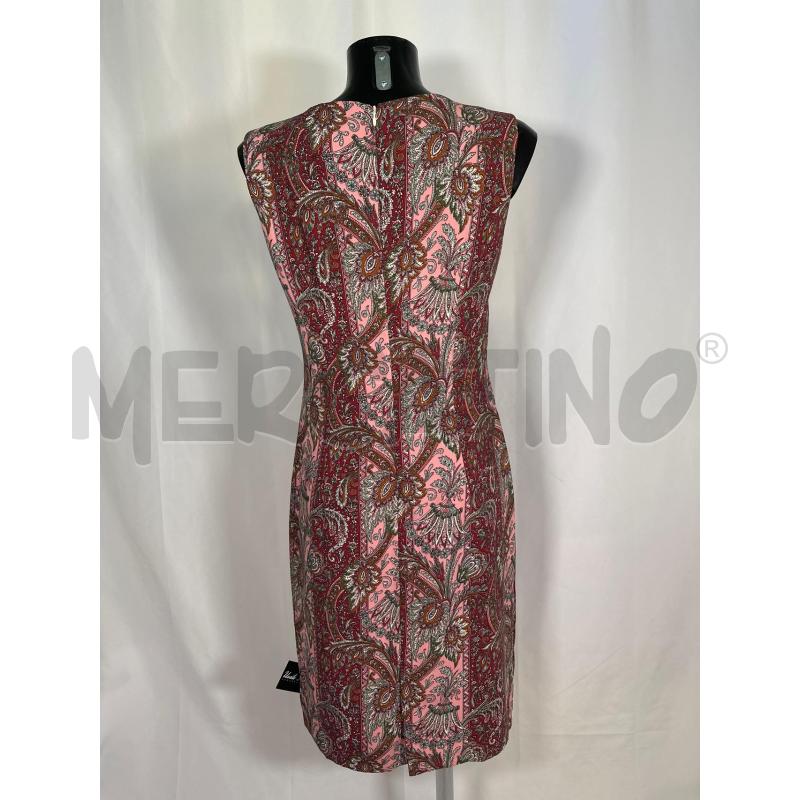 VESTITO DONNA FONTANA 2.0 SMANICATO ROSA VIOLA FLOREALE  | Mercatino dell'Usato San maurizio canavese 3