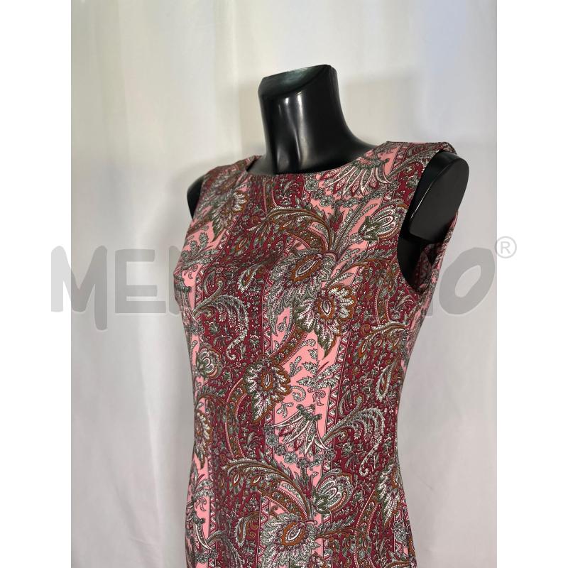 VESTITO DONNA FONTANA 2.0 SMANICATO ROSA VIOLA FLOREALE  | Mercatino dell'Usato San maurizio canavese 4