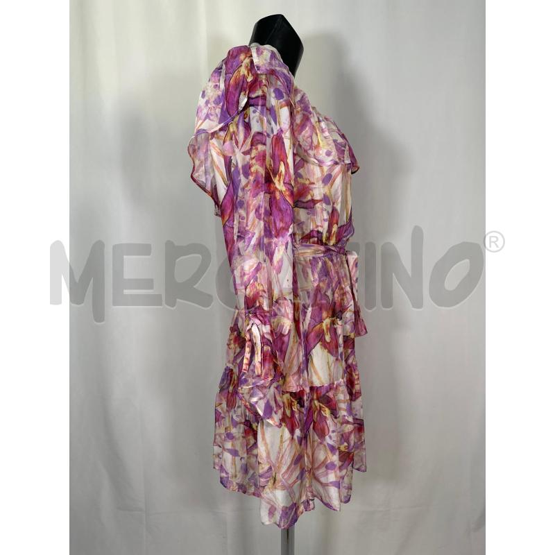 VESTITO DONNA LIU JO BIANCO FANTASIA FLOREALE VIOLA  | Mercatino dell'Usato San maurizio canavese 2