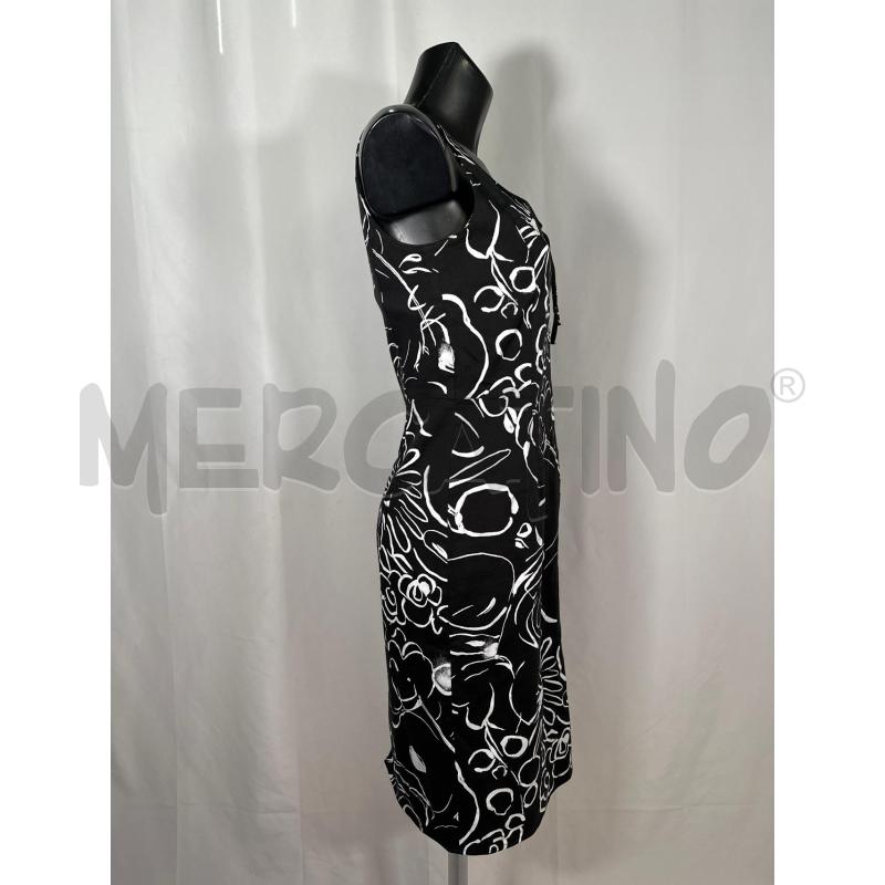 VESTITO DONNA MARELLA NERO SM FLOR BNC  | Mercatino dell'Usato San maurizio canavese 2
