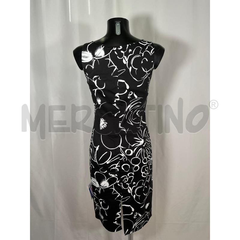 VESTITO DONNA MARELLA NERO SM FLOR BNC  | Mercatino dell'Usato San maurizio canavese 3