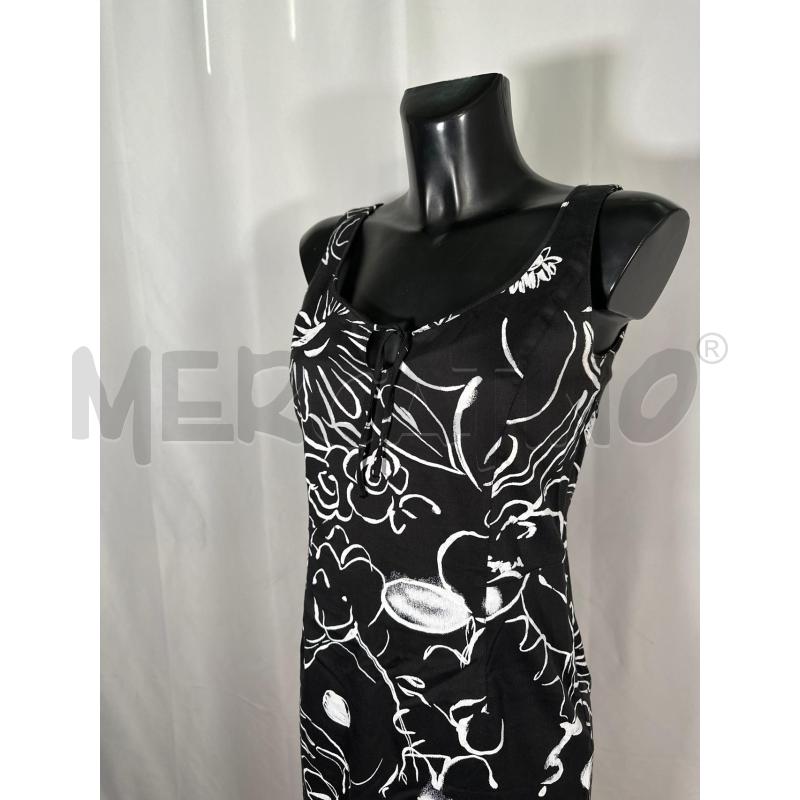 VESTITO DONNA MARELLA NERO SM FLOR BNC  | Mercatino dell'Usato San maurizio canavese 4