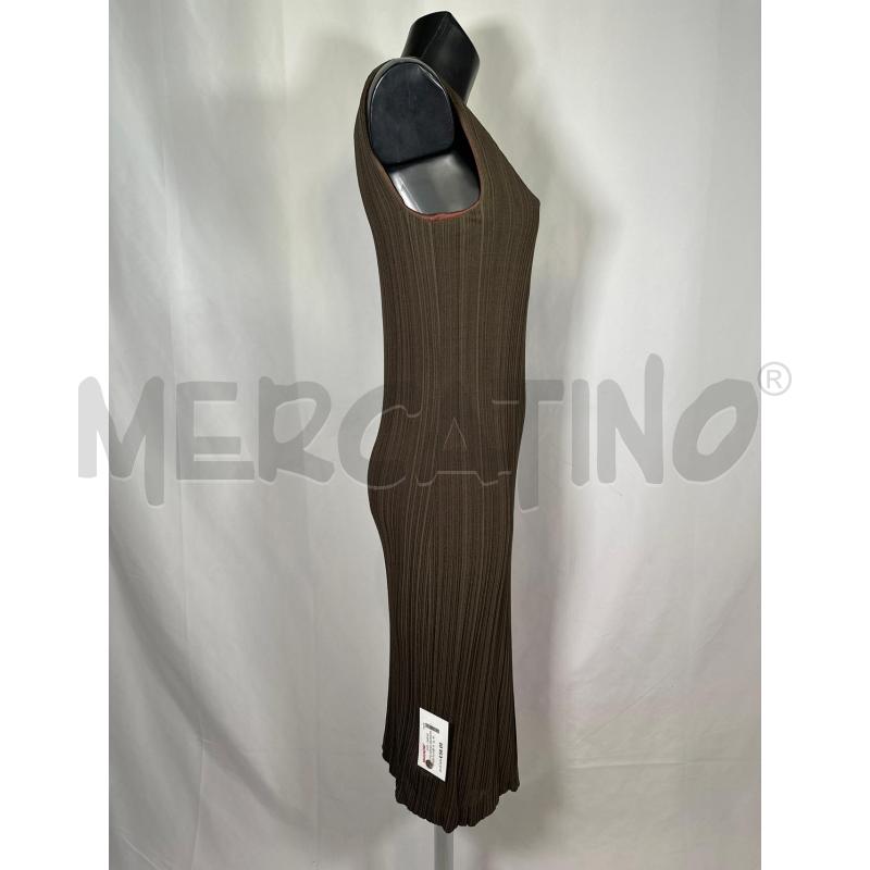 VESTITO DONNA MAXMARA VERDE PLISSÈ INTERNO MARRONE  | Mercatino dell'Usato San maurizio canavese 2