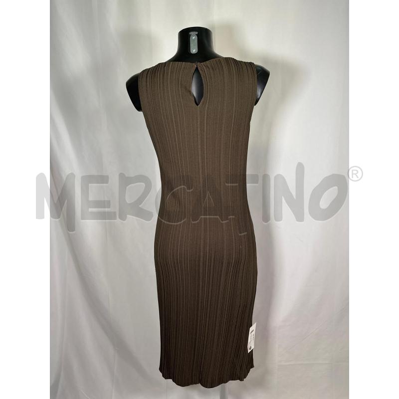 VESTITO DONNA MAXMARA VERDE PLISSÈ INTERNO MARRONE  | Mercatino dell'Usato San maurizio canavese 3