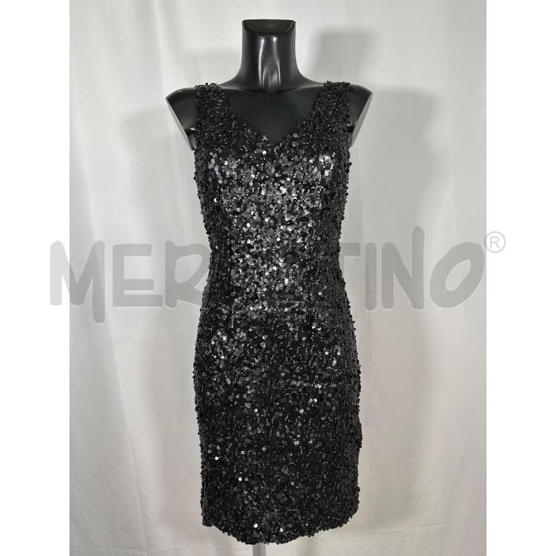 VESTITO DONNA NENETTE SM PAILETTES NERO  | Mercatino dell'Usato San maurizio canavese 1