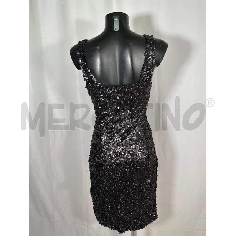 VESTITO DONNA NENETTE SM PAILETTES NERO  | Mercatino dell'Usato San maurizio canavese 3