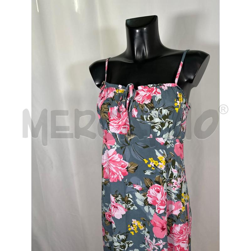 VESTITO DONNA ONLY SPLLAINE GRIGIO FLOREALE  | Mercatino dell'Usato San maurizio canavese 4