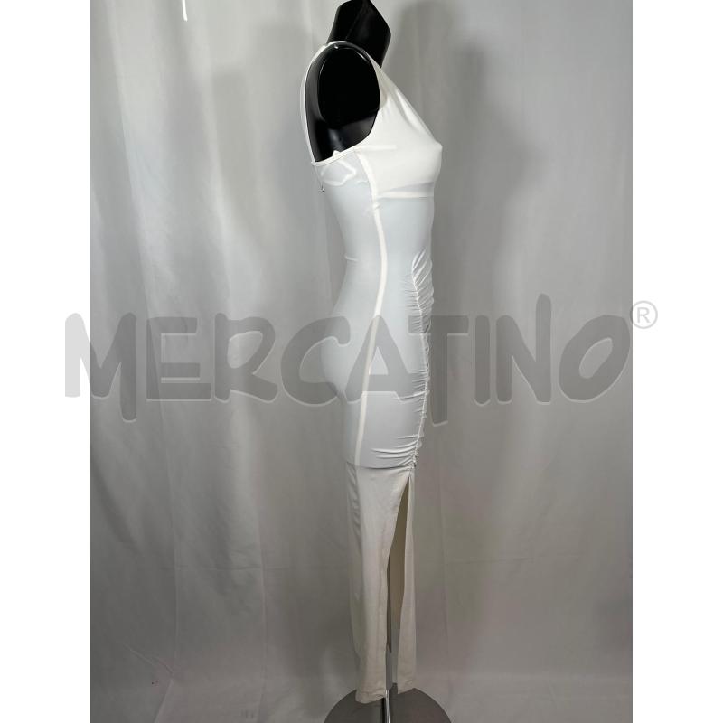 VESTITO DONNA RELISH BIANCO MONOSPALLA ARRICCIATO  | Mercatino dell'Usato San maurizio canavese 2