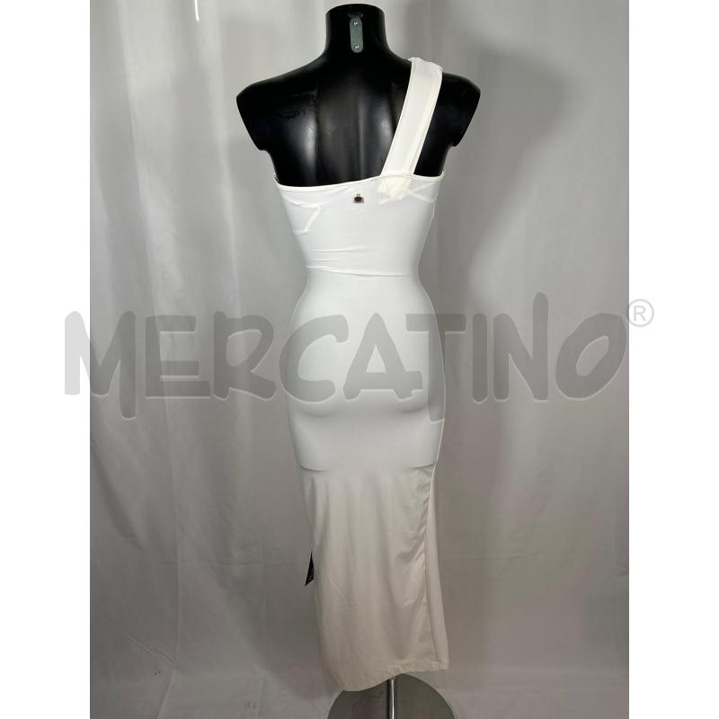 VESTITO DONNA RELISH BIANCO MONOSPALLA ARRICCIATO  | Mercatino dell'Usato San maurizio canavese 3