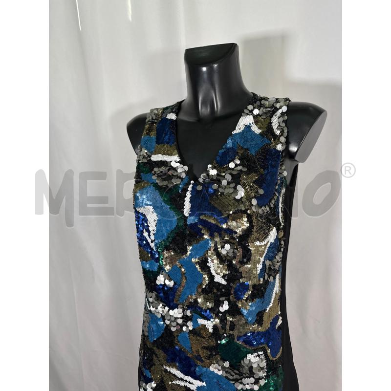 VESTITO DONNA TWINSET JEANS SM NERO PAILETTES  | Mercatino dell'Usato San maurizio canavese 4