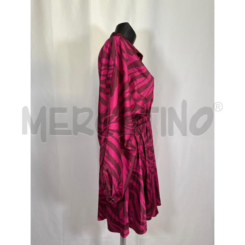 VESTITO DONNA VICOLO FUCSIA STAMPA ZEBRATO  | Mercatino dell'Usato San maurizio canavese 2