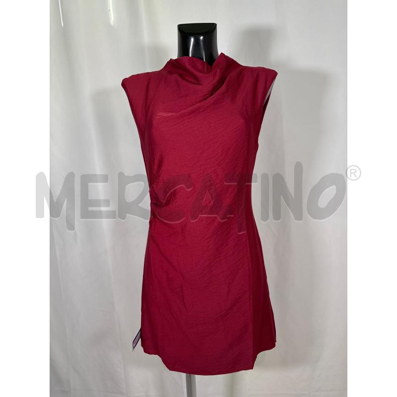 VESTITO D MNG ROSSO ARRICCIATURA  | Mercatino dell'Usato San maurizio canavese 1