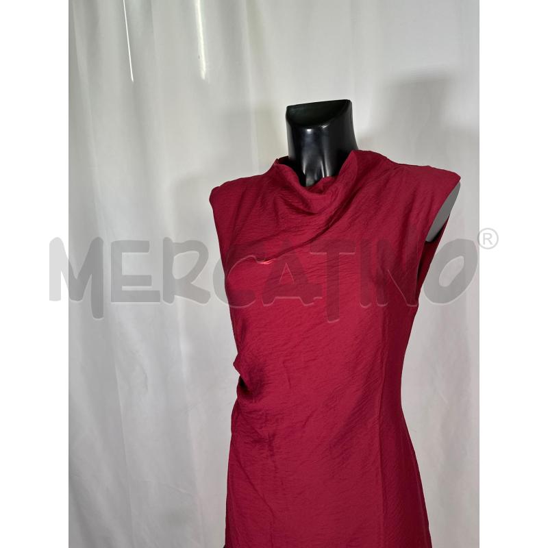 VESTITO D MNG ROSSO ARRICCIATURA  | Mercatino dell'Usato San maurizio canavese 4
