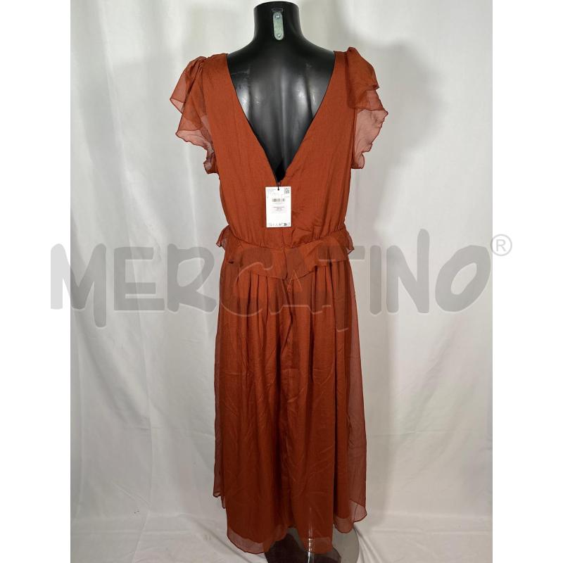 VESTITO D MNG TERRACOTTA LUNGO  | Mercatino dell'Usato San maurizio canavese 3