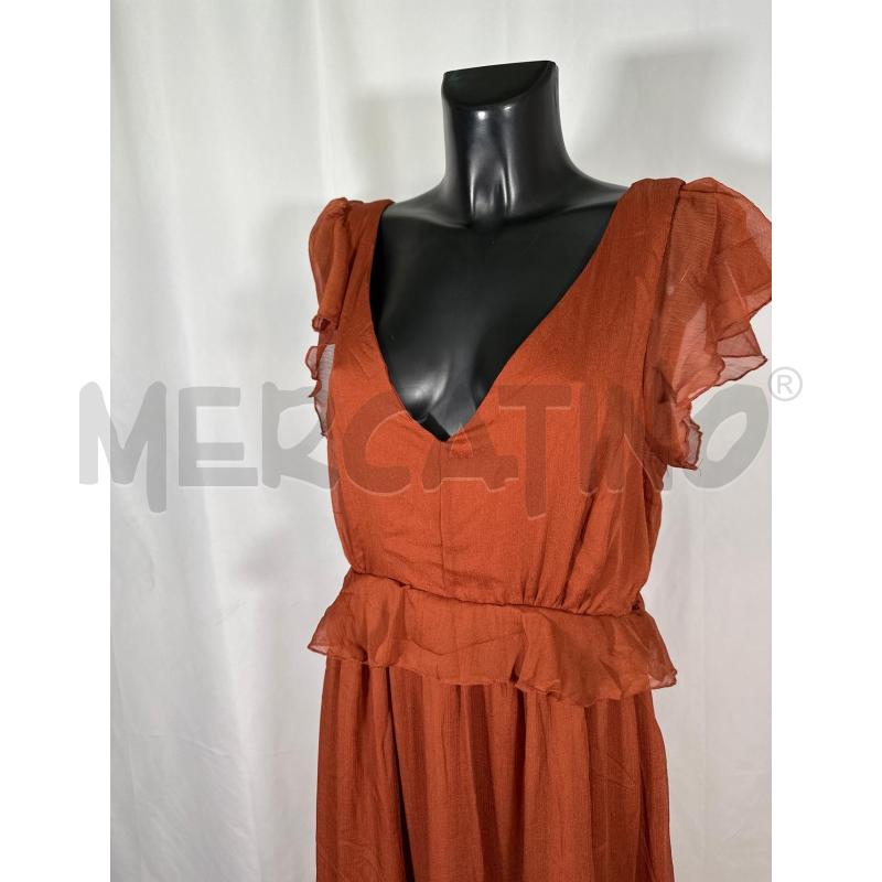 VESTITO D MNG TERRACOTTA LUNGO  | Mercatino dell'Usato San maurizio canavese 4