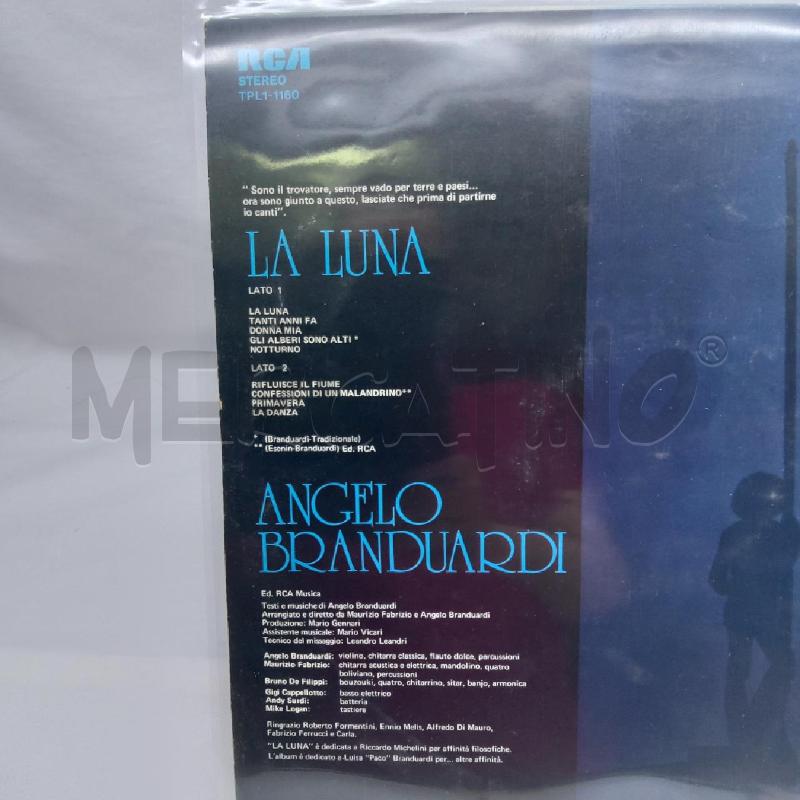 VINILE 33 GIRI ANGELO BRANDUARDI LA LUNA | Mercatino dell'Usato San maurizio canavese 3