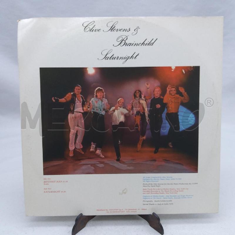 VINILE 33 GIRI CLIVE STEVENS&BRAINCHILD MYSYTERY MAN | Mercatino dell'Usato San maurizio canavese 2