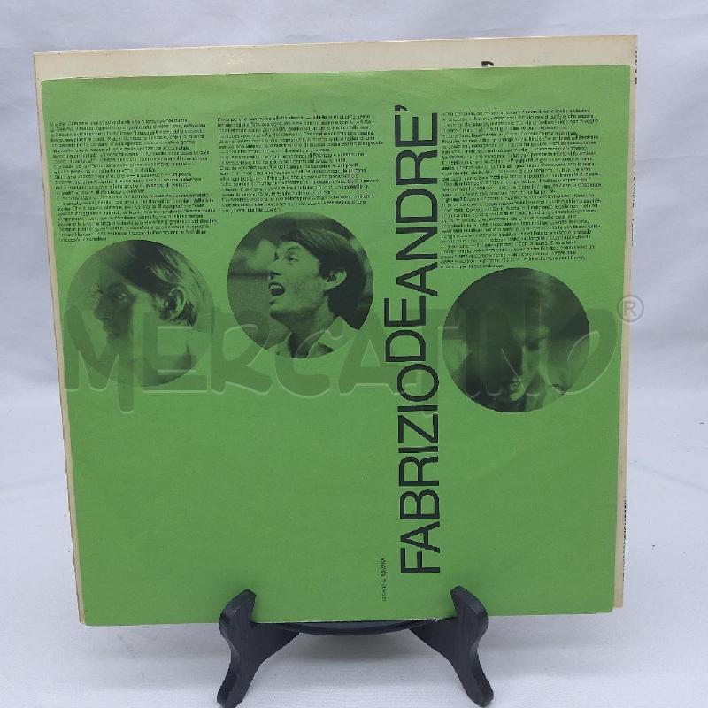 VINILE 33 GIRI FABRIZIO DE ANDRE' VOLUME 1 | Mercatino dell'Usato San maurizio canavese 3
