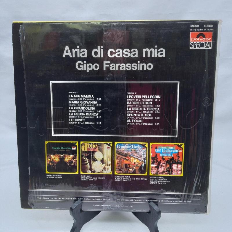 VINILE 33 GIRI GIPO FARASSINO ARIA DI CASA MIA | Mercatino dell'Usato San maurizio canavese 2